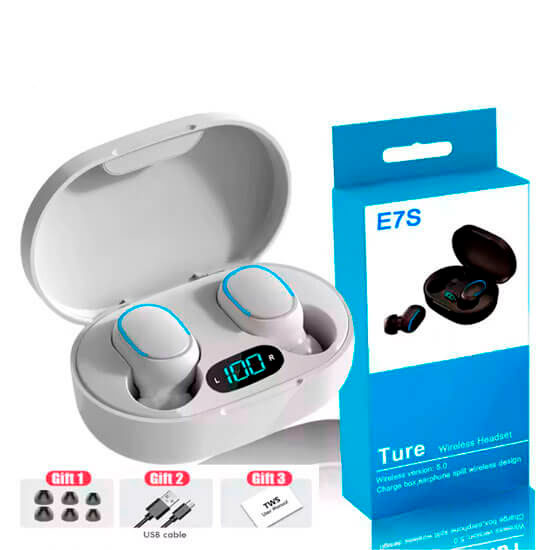 Auriculares inalámbricos bluetooth e7s 2