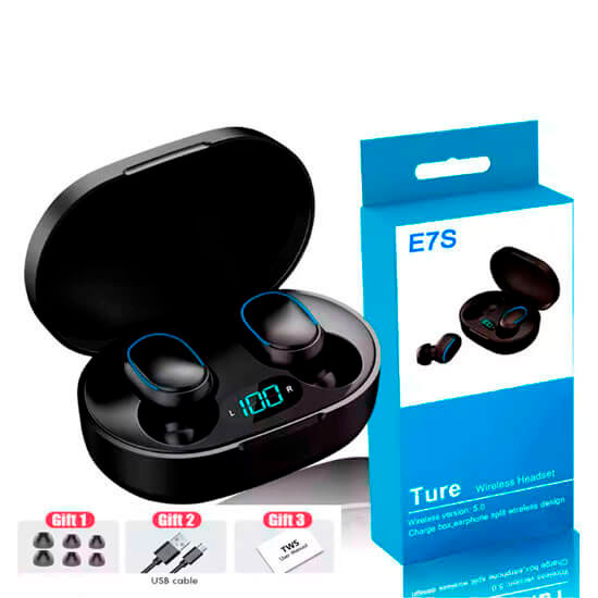 Auriculares inalámbricos bluetooth e7s 3