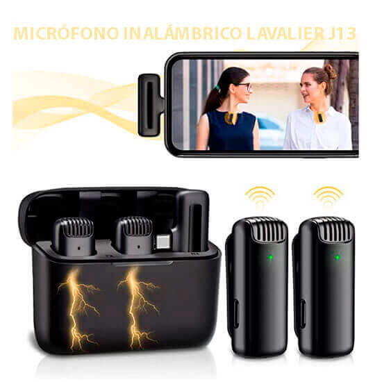 Micrófono inalámbrico lavalier j13 1