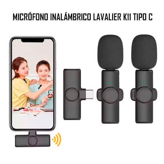 Micrófono inalámbrico lavalier k11 1