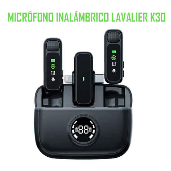Micrófono inalámbrico lavalier k30