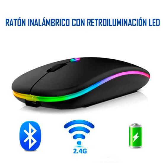 RATÓN INALÁMBRICO CON RETROILUMINACIÓN LED