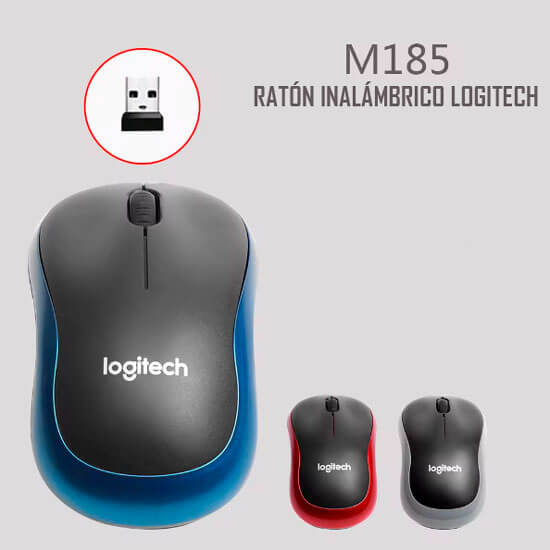 Ratón inalámbrico logitech M185 1