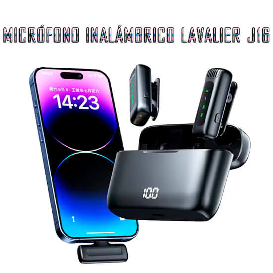 Micrófono inalámbrico Lavalier j16