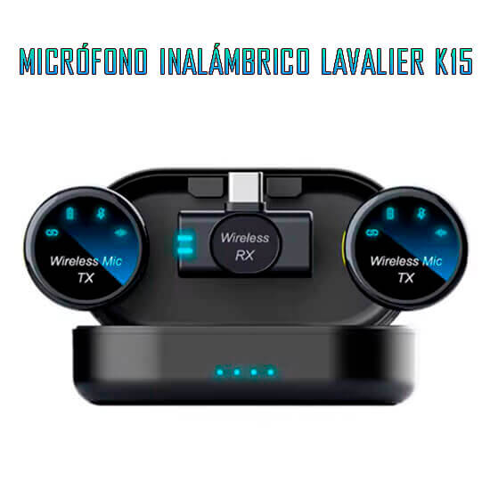 Micrófono inalámbrico Lavalier k15 1