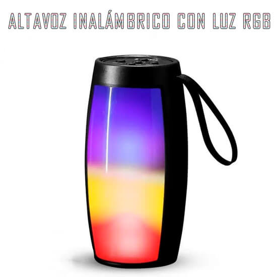 Altavoz inalámbrico con luz RGB